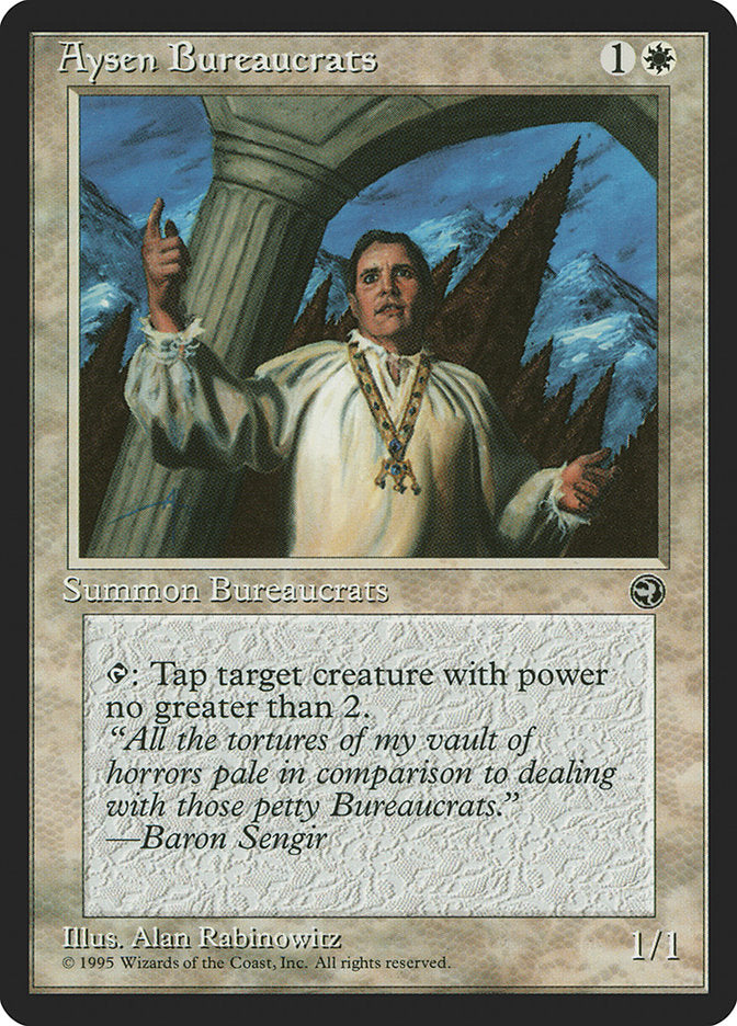 Aysen Bureaucrats (Baron Sengir Flavor Text) [Homelands] | Good Games Modbury