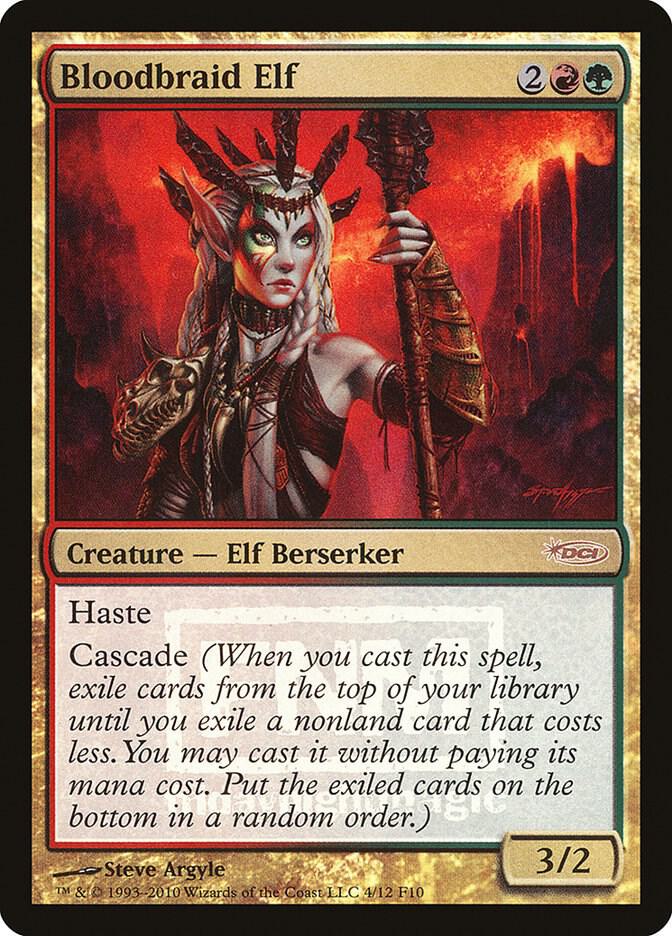 Bloodbraid Elf 4/12 (FNM Promos)  - Foil | Good Games Modbury