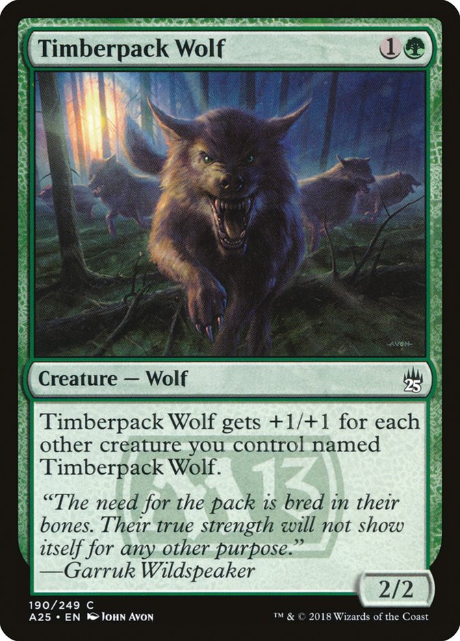Timberpack Wolf 190/249 (Masters 25)  - Foil | Good Games Modbury