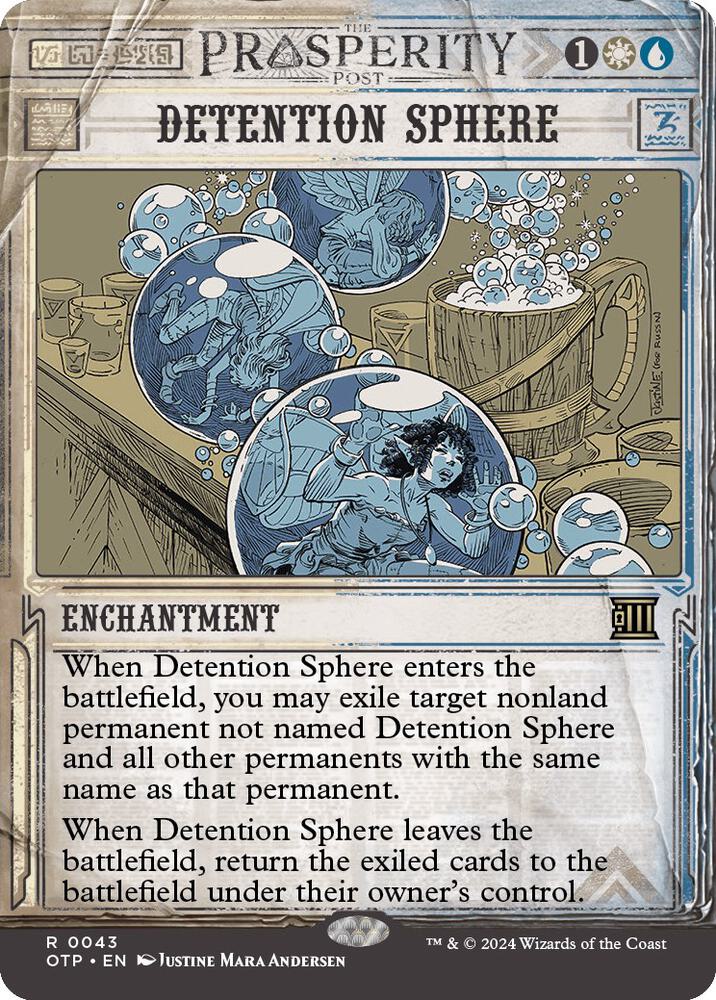 Detention Sphere 43/65 (Outlaws of Thunder Junction: Breaking News)  - Showcase Foil | Good Games Modbury