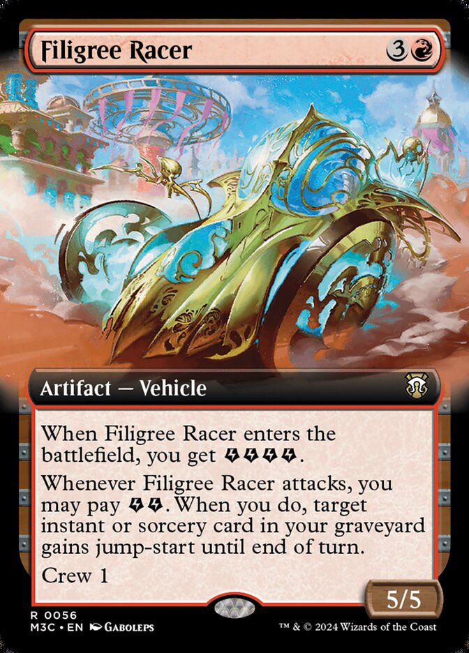Filigree Racer 56/411 (Commander: Modern Horizons 3)  - Extended Art | Good Games Modbury
