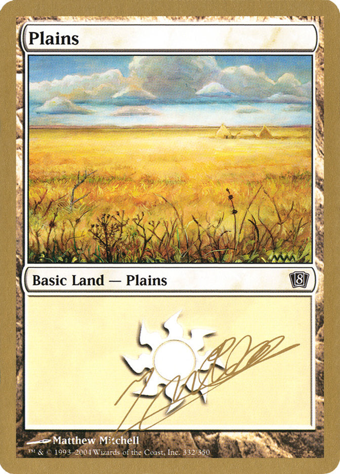 Plains (jn332) (Julien Nuijten) [World Championship Decks 2004] | Good Games Modbury