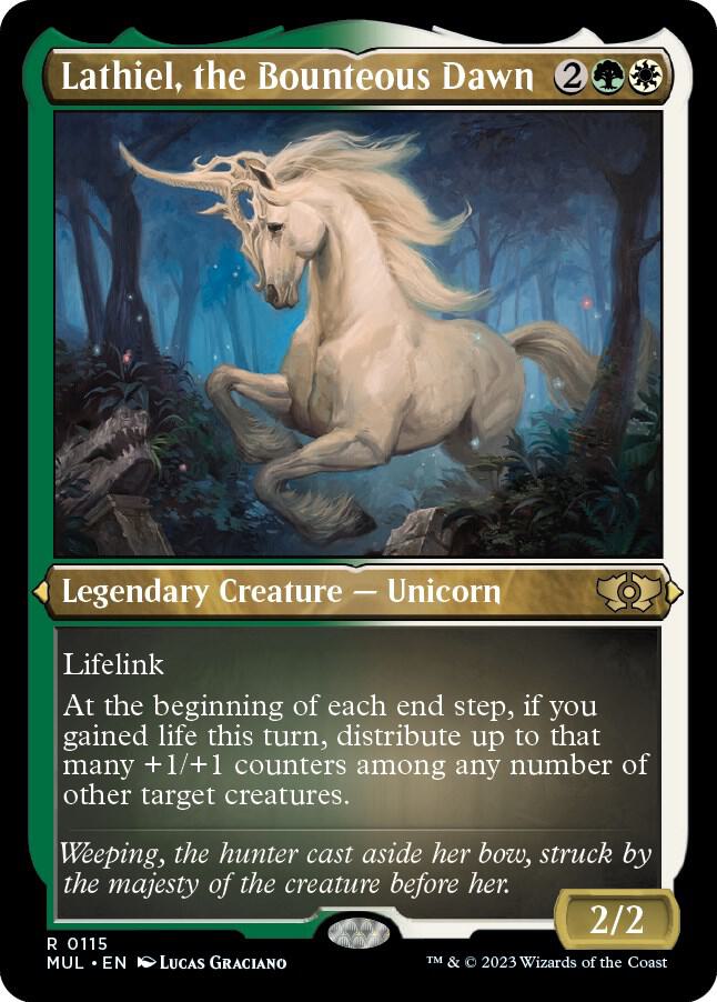Lathiel, the Bounteous Dawn 115/65 (March of the Machine: Multiverse Legends)  - Etched Foil | Good Games Modbury