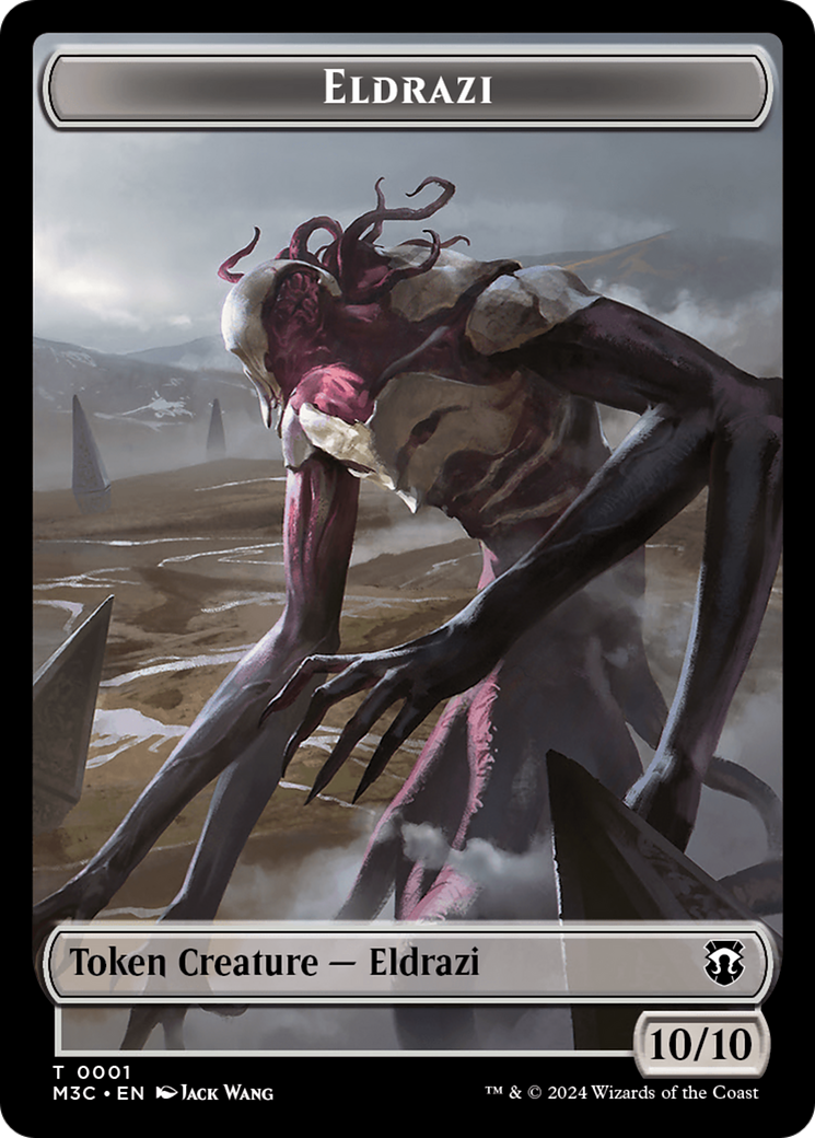 Spirit (Ripple Foil) // Eldrazi Double-Sided Token [Modern Horizons 3 Commander Tokens] | Good Games Modbury