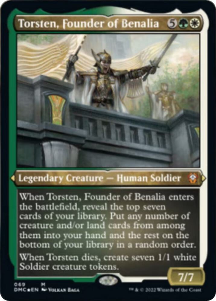 Torsten Founder of Benalia Foil Etched 69 (Commander: Dominaria United)  - Foil | Good Games Modbury