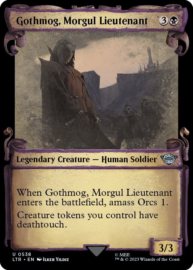 Gothmog, Morgul Lieutenant 538 (Universes Beyond: The Lord of the Rings: Tales of Middle-earth)  - Showcase Scroll Foil | Good Games Modbury
