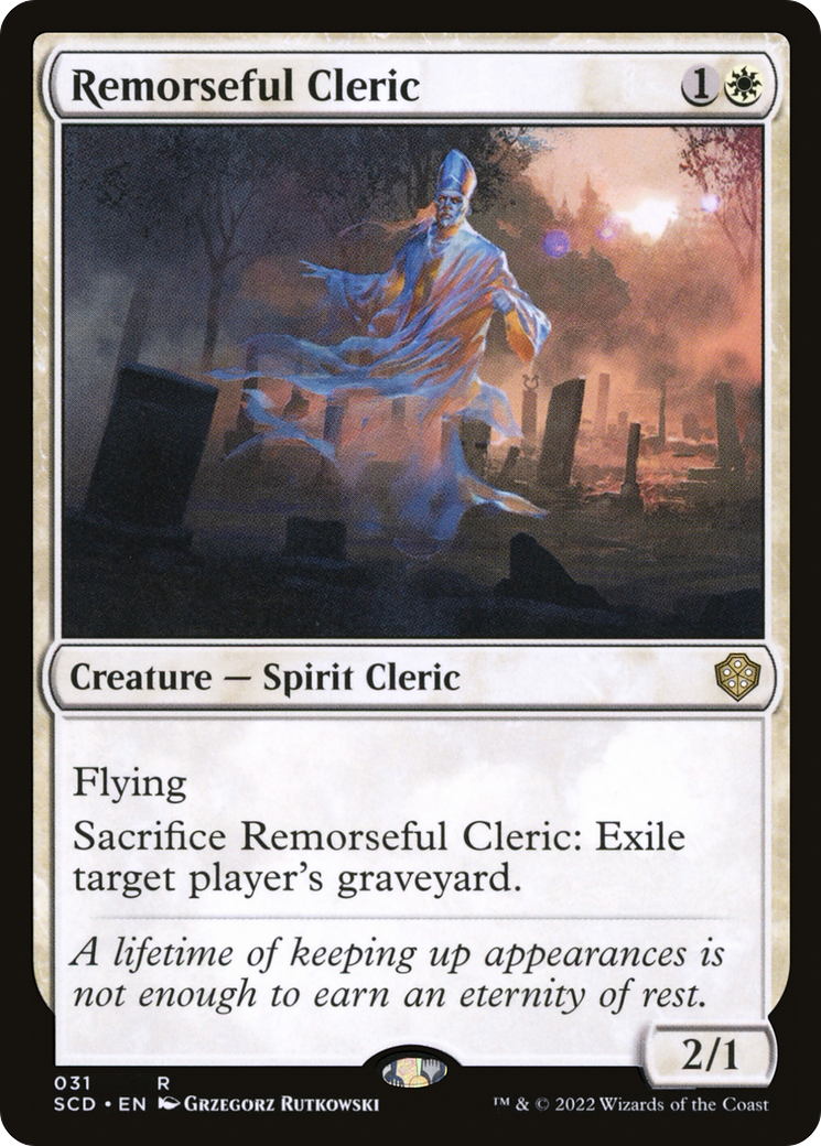 Remorseful Cleric [Starter Commander Decks] | Good Games Modbury