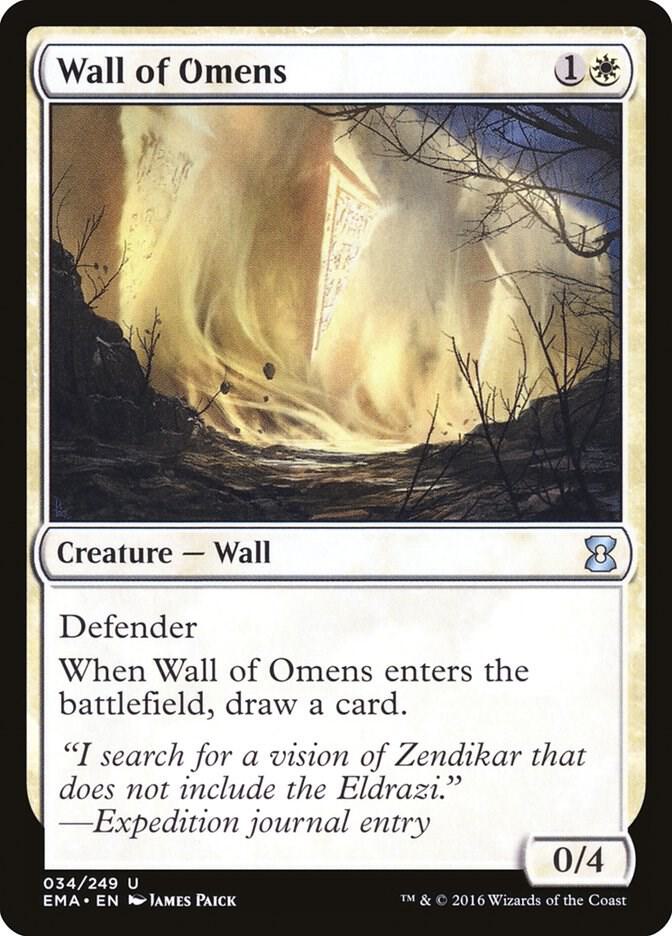 Wall of Omens 34/249 (Eternal Masters)  - Foil | Good Games Modbury