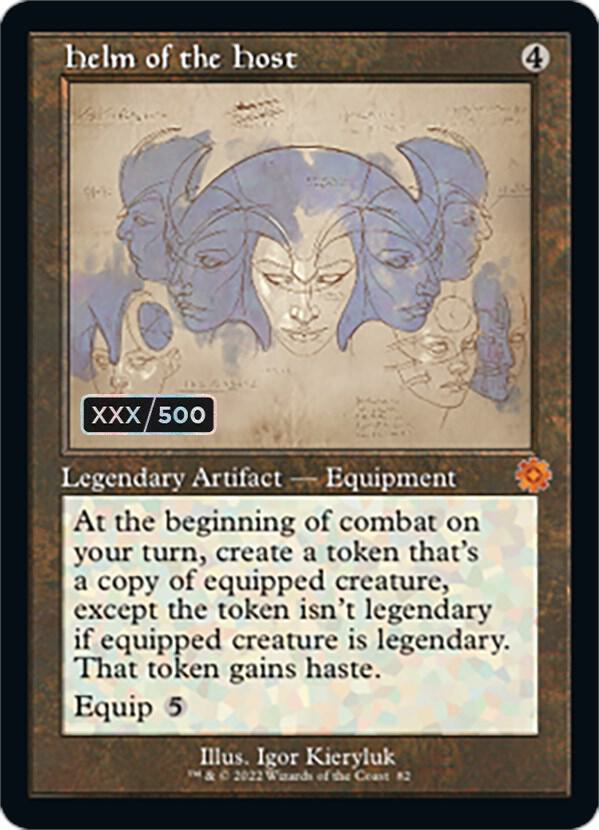 Helm of the Host Schematic Serial Numbered 82z/63 (The Brothers' War: Retro Frame Artifacts)  - Foil | Good Games Modbury