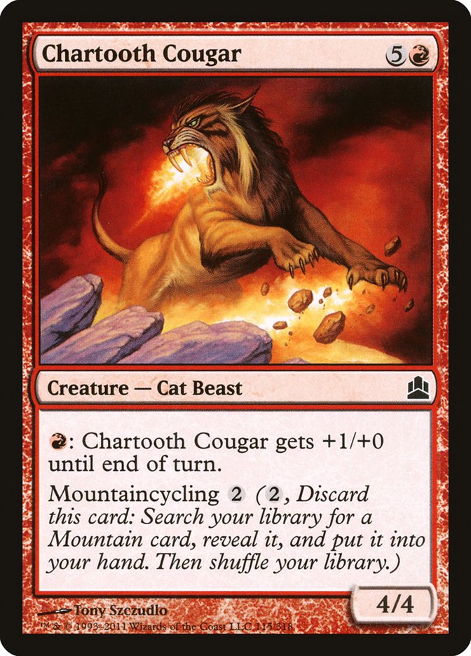 Chartooth Cougar [Commander 2011] | Good Games Modbury