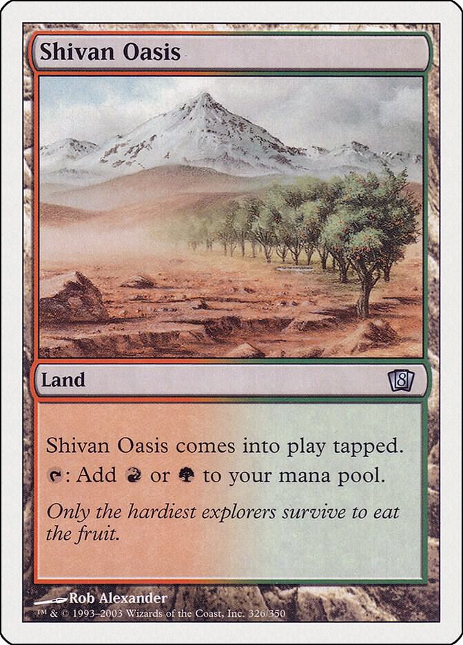 Shivan Oasis 326/350 (8th Edition)  | Good Games Modbury