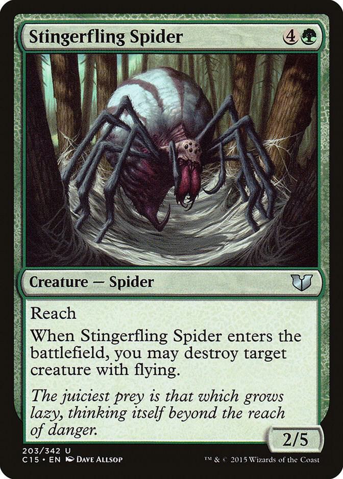 Stingerfling Spider 203/342 (Commander 2015)  | Good Games Modbury