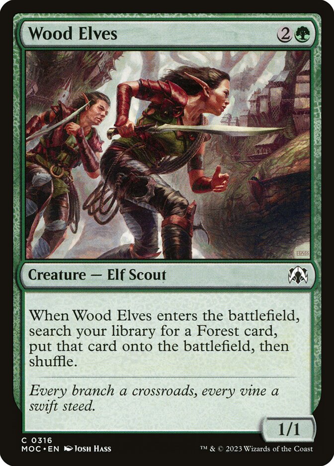 Wood Elves 316/444 (Commander: March of the Machine)  | Good Games Modbury