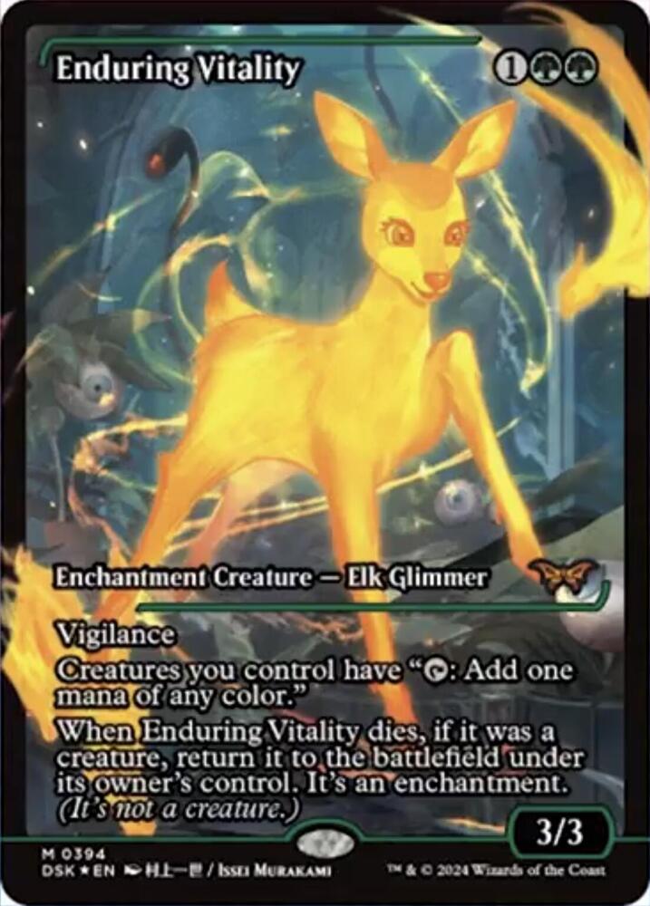 Enduring Vitality 394 (Duskmourn: House of Horror)  - Showcase Foil | Good Games Modbury