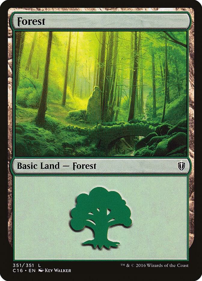 Forest 351/351 (Commander 2016)  | Good Games Modbury