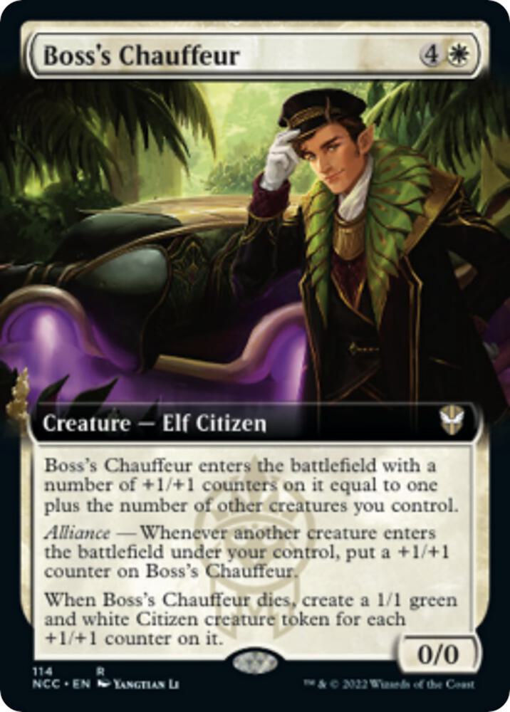 Bosss Chauffeur Extended Art 114 (Commander: Streets of New Capenna)  | Good Games Modbury