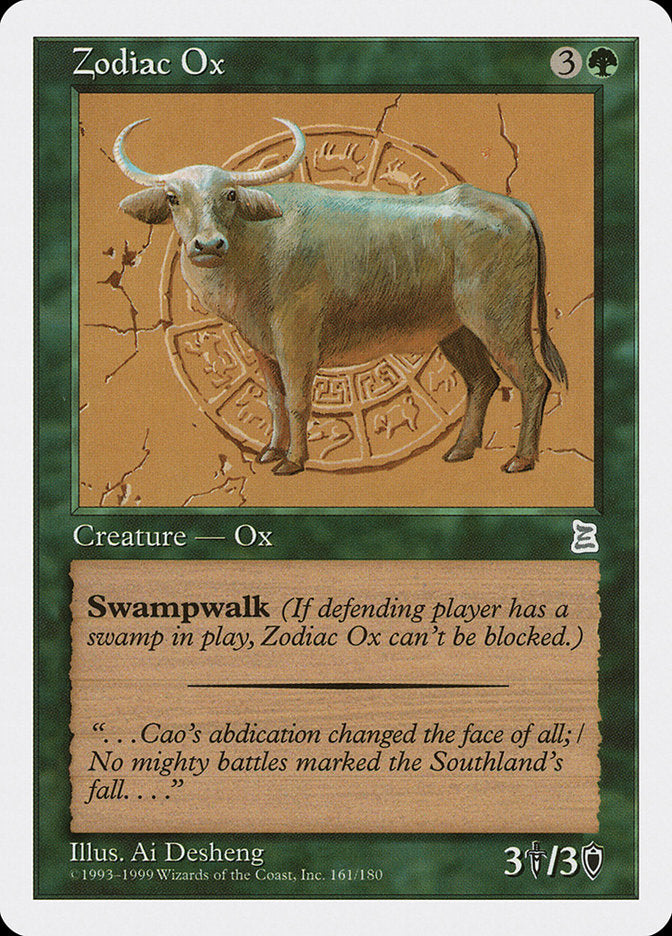 Zodiac Ox 161/180 (Portal Three Kingdoms)  | Good Games Modbury
