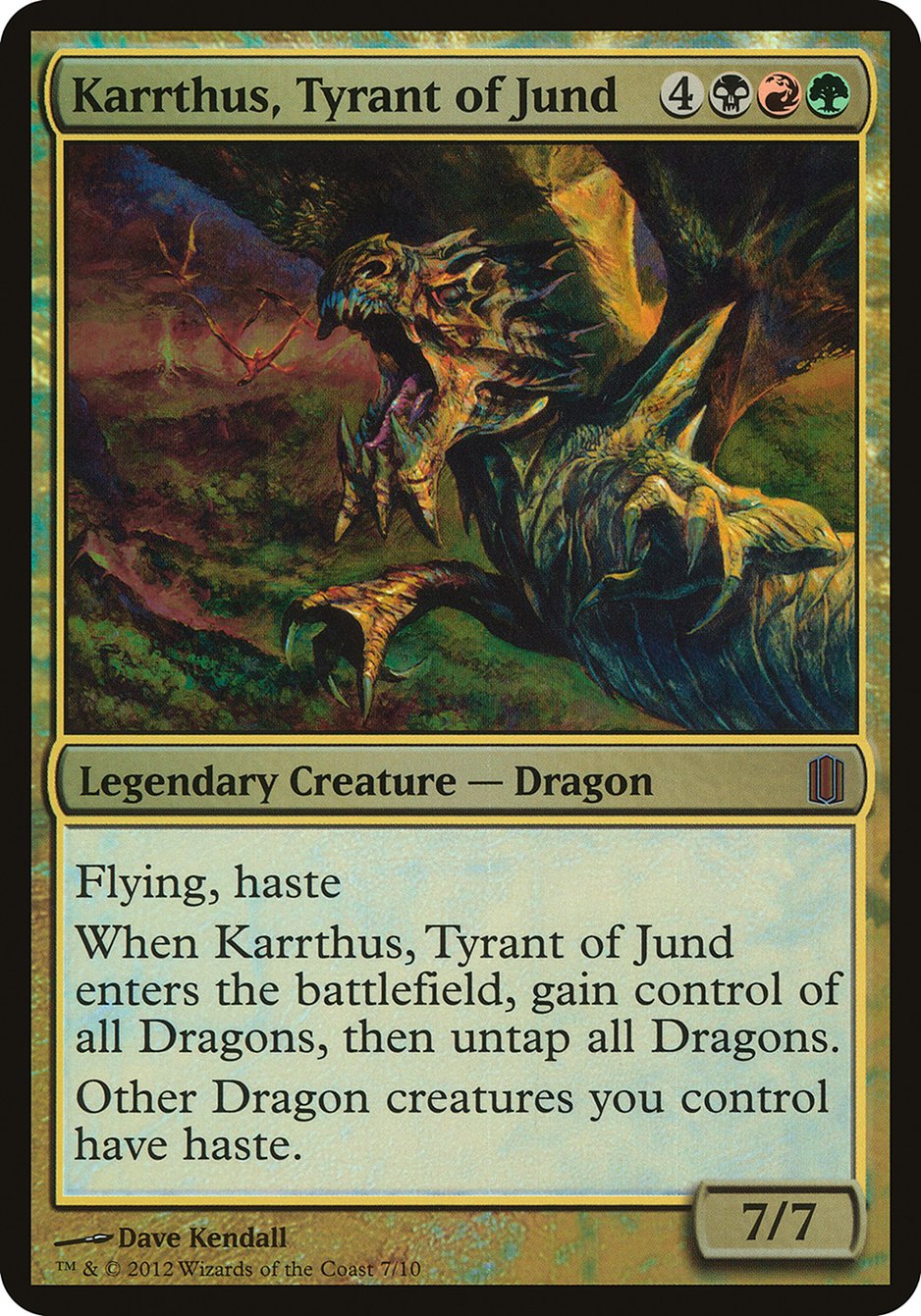 Karrthus, Tyrant of Jund (Oversized) [Commander's Arsenal Oversized] | Good Games Modbury