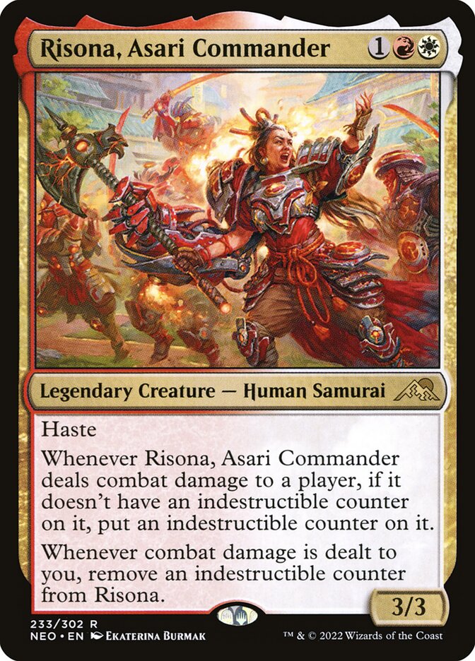 Risona, Asari Commander 233/302 (Kamigawa: Neon Dynasty)  | Good Games Modbury