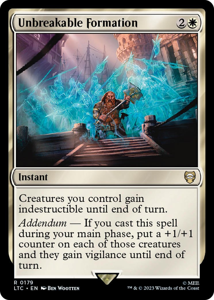 Unbreakable Formation [The Lord of the Rings: Tales of Middle-Earth Commander] | Good Games Modbury