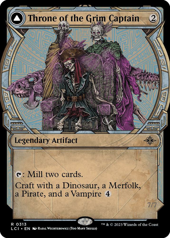 Throne of the Grim Captain // The Grim Captain 313/291 (The Lost Caverns of Ixalan)  - Showcase | Good Games Modbury
