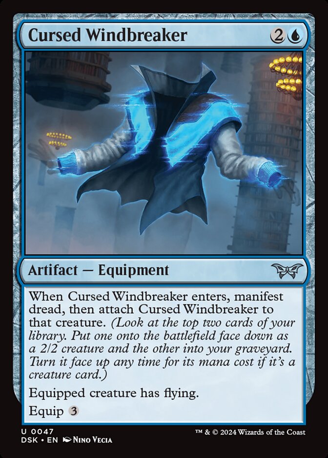 Cursed Windbreaker 47/286 (Duskmourn: House of Horror)  - Foil | Good Games Modbury