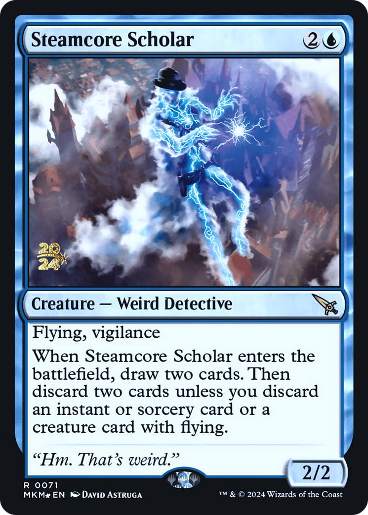 Steamcore Scholar [Murders at Karlov Manor Prerelease Promos] | Good Games Modbury