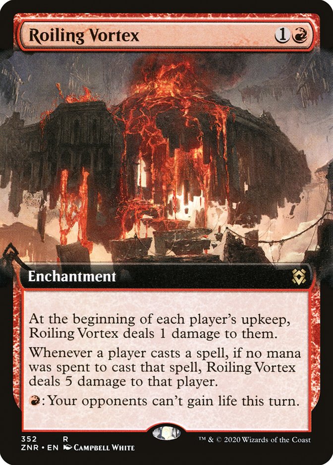 Roiling Vortex (Extended Art) [Zendikar Rising] | Good Games Modbury