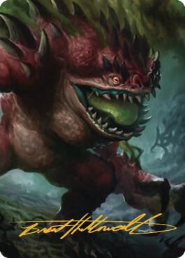 Hezrou Art Card Gold Stamped Signature 17 (Art Series: Commander Legends: Battle for Baldur's Gate)  | Good Games Modbury