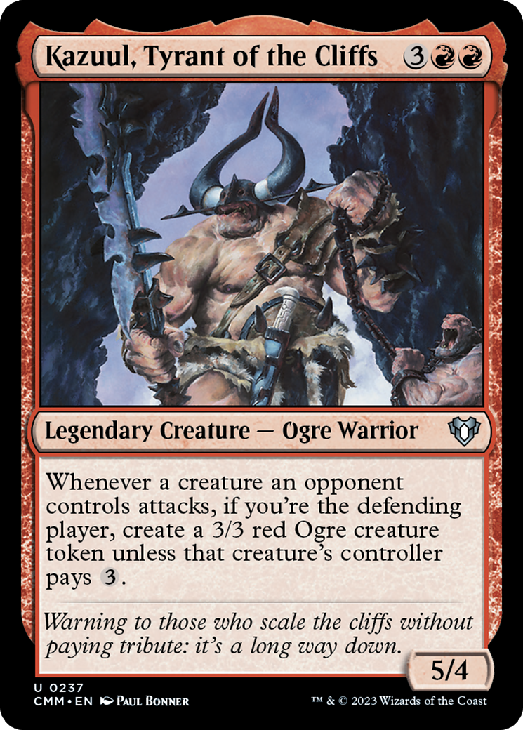 Kazuul, Tyrant of the Cliffs [Commander Masters] | Good Games Modbury