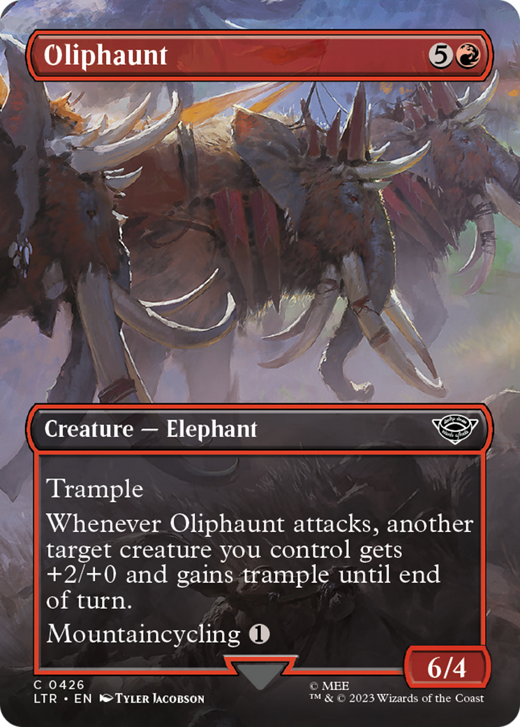 Oliphaunt (Borderless Alternate Art) [The Lord of the Rings: Tales of Middle-Earth] | Good Games Modbury