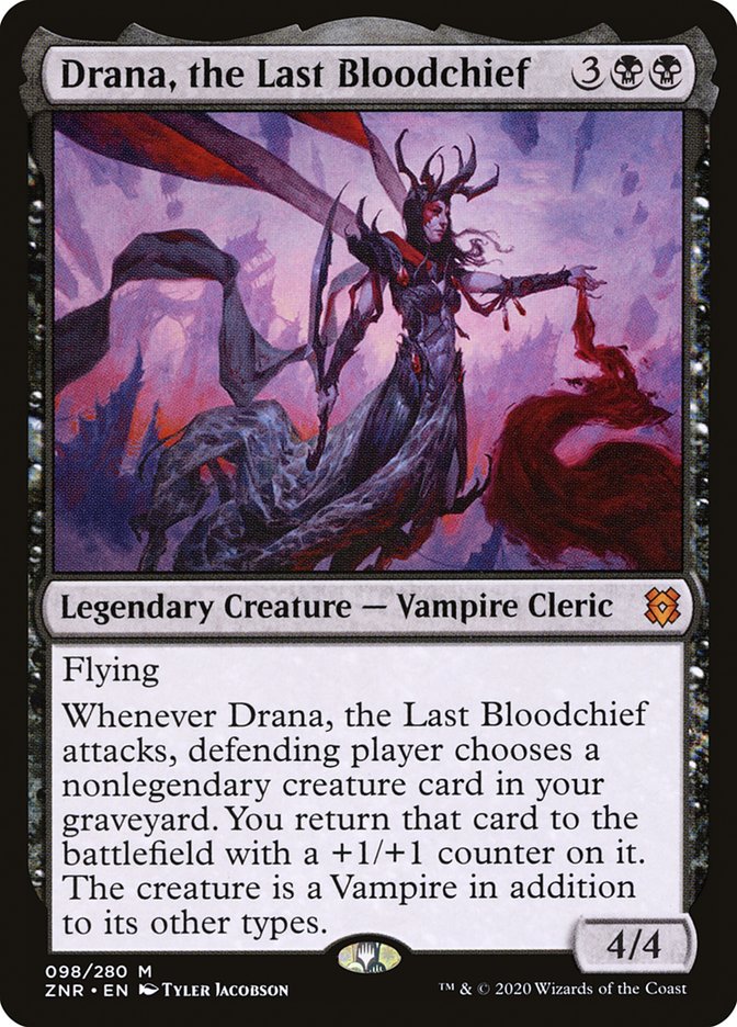 Drana, the Last Bloodchief [Zendikar Rising] | Good Games Modbury