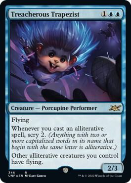 Treacherous Trapezist Galaxy Foil 346/244 (Unfinity)  - Foil | Good Games Modbury