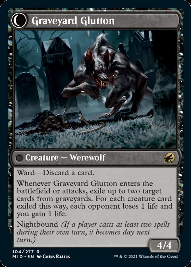 Graveyard Trespasser // Graveyard Glutton [Innistrad: Midnight Hunt] | Good Games Modbury