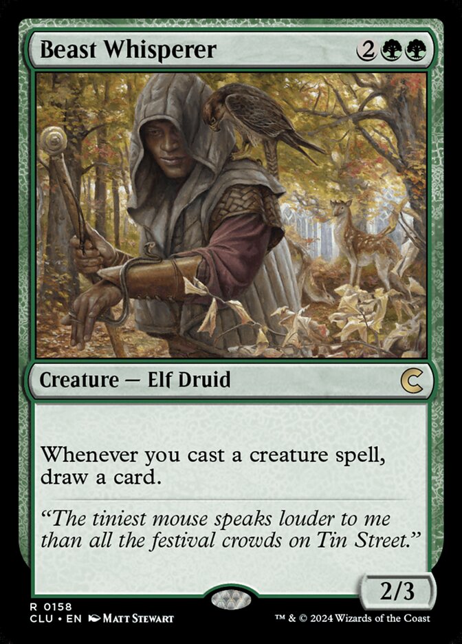 Beast Whisperer 158 (Ravnica: Clue Edition)  | Good Games Modbury