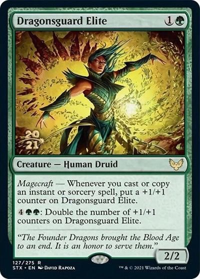 Dragonsguard Elite [Strixhaven: School of Mages Prerelease Promos] | Good Games Modbury