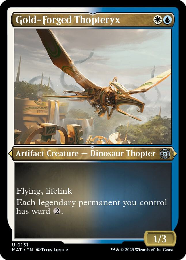 Gold-Forged Thopteryx 131 (March of the Machine: The Aftermath)  - Etched Foil | Good Games Modbury