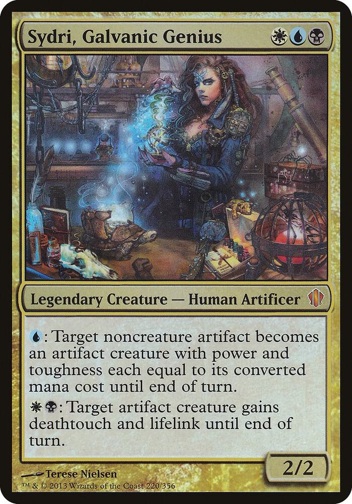 Sydri Galvanic Genius Commander 2013 220/15 (Oversize Cards)  - Foil | Good Games Modbury
