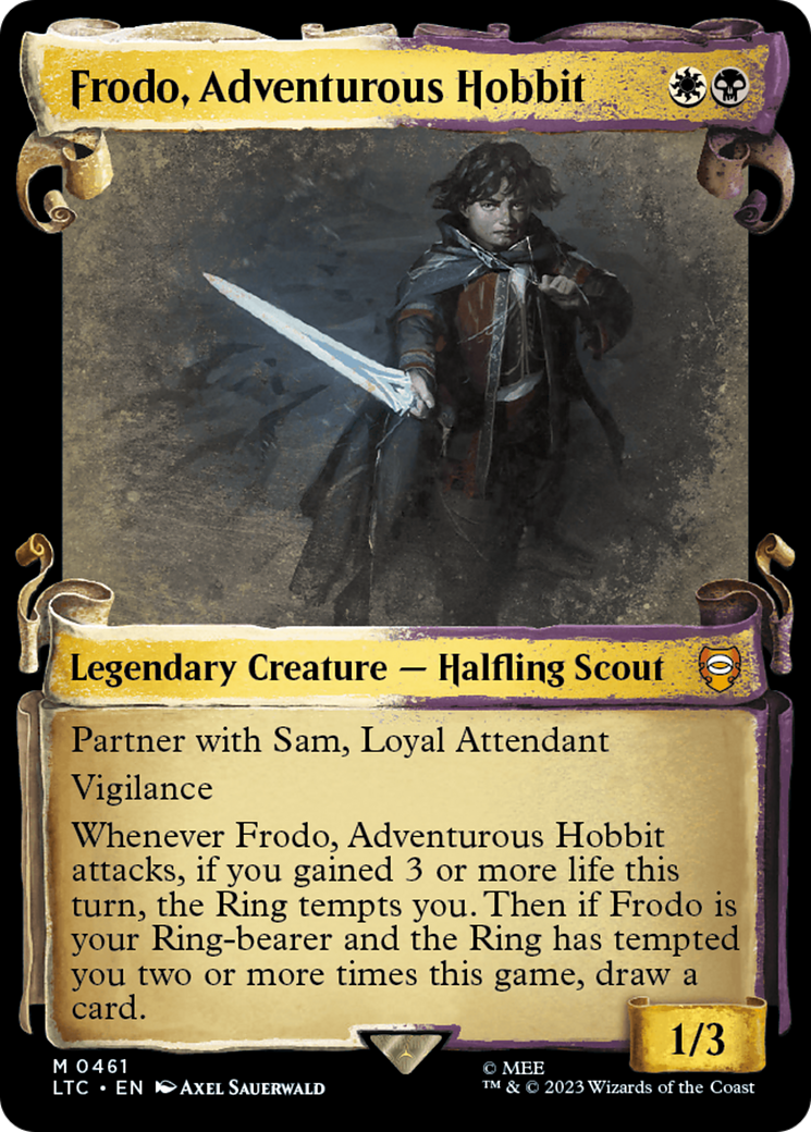 Frodo, Adventurous Hobbit [The Lord of the Rings: Tales of Middle-Earth Commander Showcase Scrolls] | Good Games Modbury