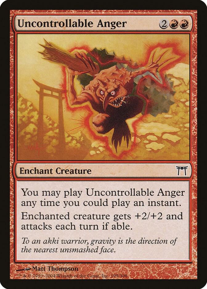 Uncontrollable Anger 195/306 (Champions of Kamigawa)  - Foil | Good Games Modbury
