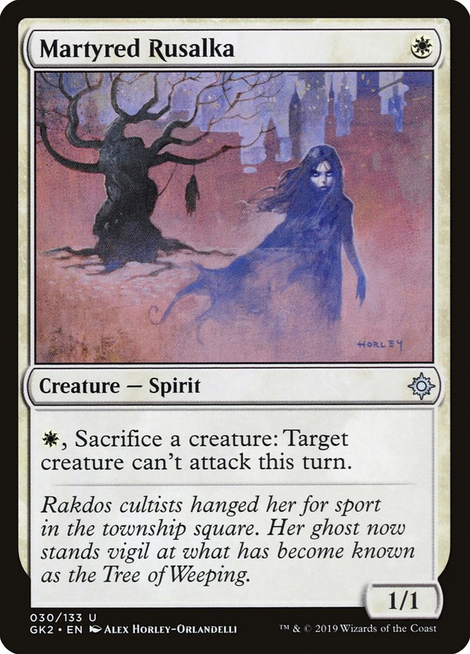 Martyred Rusalka [Ravnica Allegiance Guild Kit] | Good Games Modbury