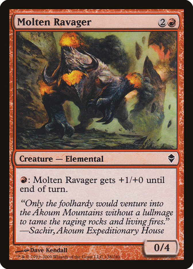 Molten Ravager [Zendikar] | Good Games Modbury