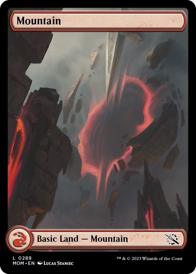 Mountain 289/291 (March of the Machine)  - Full Art Foil | Good Games Modbury