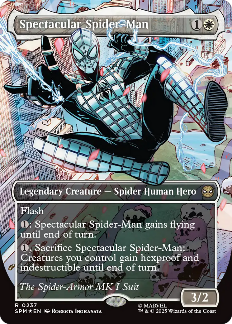 Spectacular Spider-Man (0237) (Borderless) (Textured Foil) [Marvel's Spider-Man] | Good Games Modbury