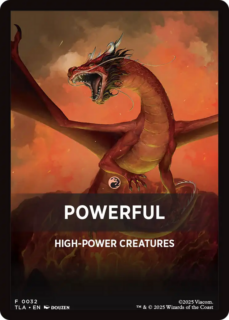 Powerful Theme Card [Avatar: The Last Airbender Tokens] | Good Games Modbury