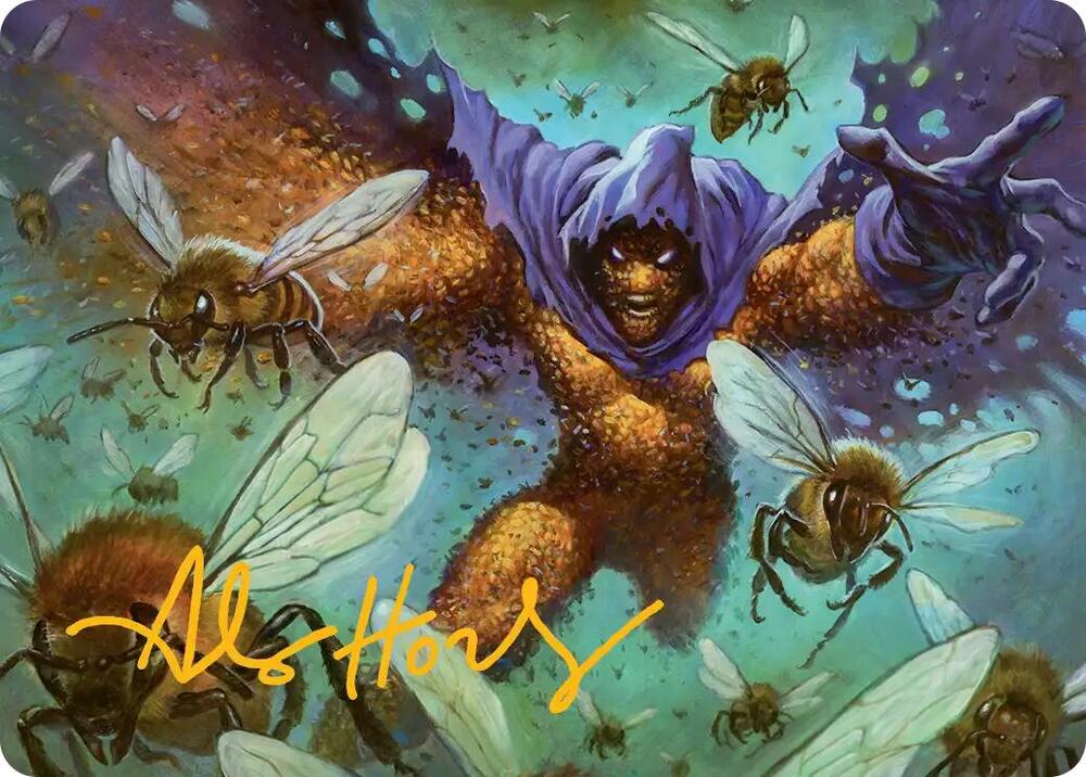 Swarm Being of Bees Art Card Gold Stamped Signature 11 (Art Series: Marvel's Spider-Man)  | Good Games Modbury