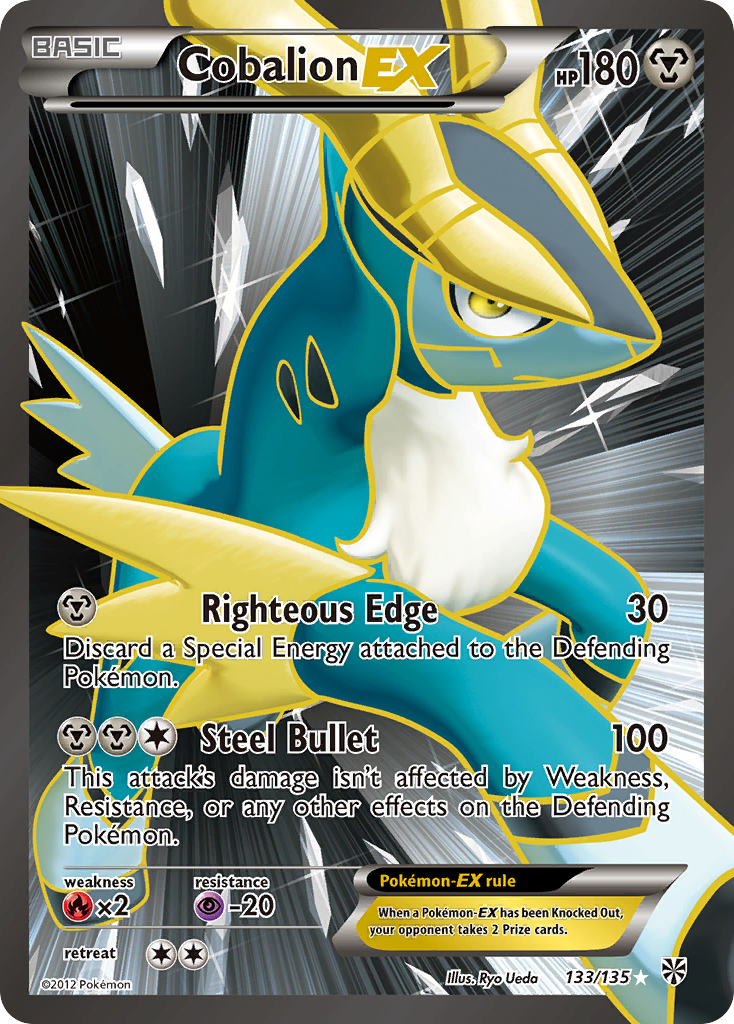 Cobalion EX (133/135) [Black & White: Plasma Storm] | Good Games Modbury