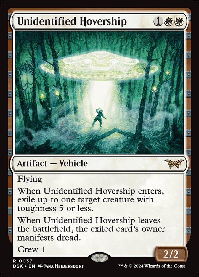 Unidentified Hovership 37/286 (Duskmourn: House of Horror)  - Foil | Good Games Modbury