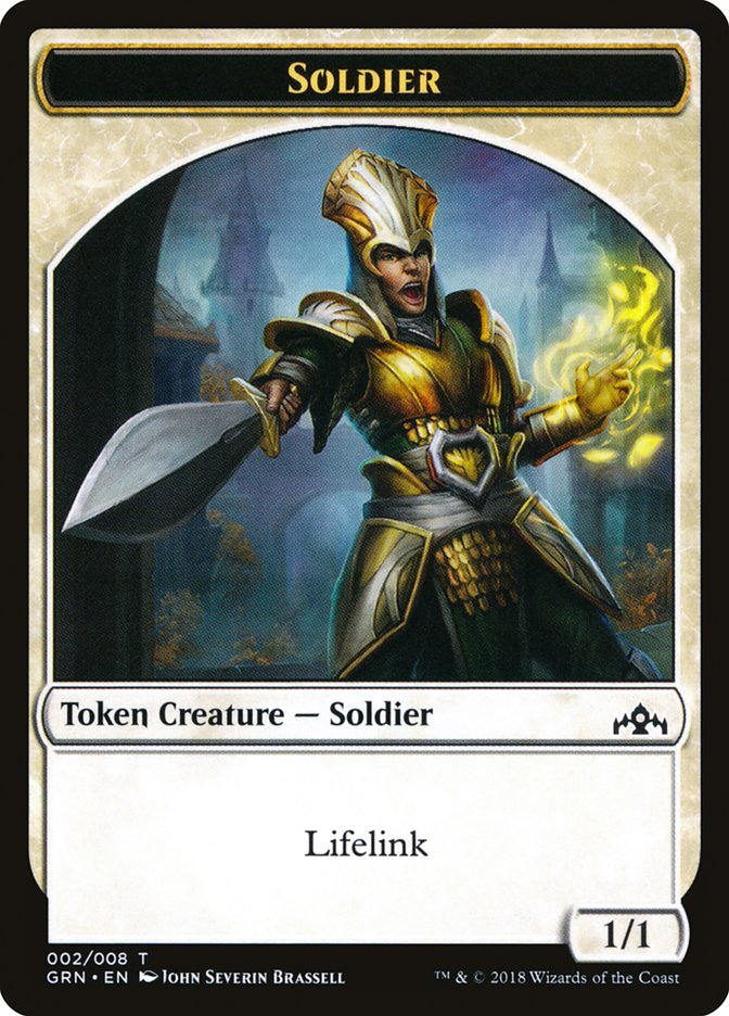 Soldier Token [Guilds of Ravnica Tokens] | Good Games Modbury