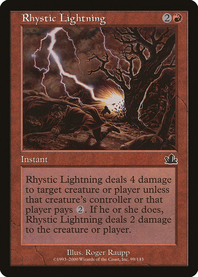 Rhystic Lightning 99/143 (Prophecy)  - Foil | Good Games Modbury